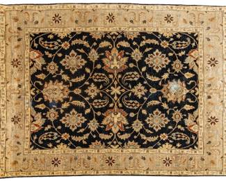 Lot 1276 Indian Agra Hand Woven Wool Oriental Rug, Ca. 1990, W 10' L 7' 10"