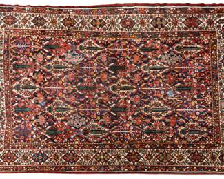 Lot 1235 Persian Bakhtiari Hand Woven Wool Oriental Rug, Ca. First Half 20th C., H 13' 5" W 10' 5"