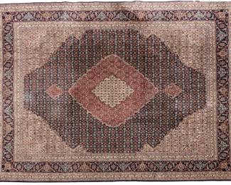 Lot 1250 Pakistan Tabriz Design Small Format Room Size Oriental Carpet W 7' 11" L 10' 3"