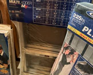 Metal shelving new in boxes