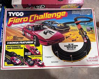Vintage TYCO slot car racing track