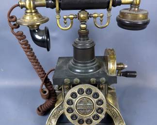 Crosley Eifel Tower Skeleton Push Button Replica Telephone 