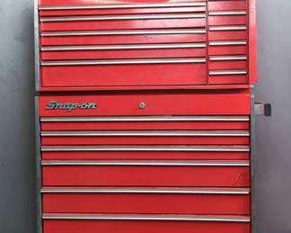 Snap-On Rolling Tool Chest With Top Cabinet, 56" x 35" x18"