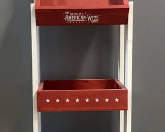 Rosenblum Cellars The Great American Wine Company Four Tier Retail Display Rack, 75" x 16.5" x 12"