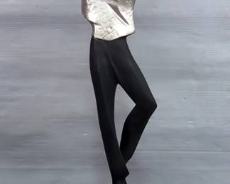 R. Danel Golfer Signed Sculpture By Austin Productions, 1989, On Mirrored Pedestal