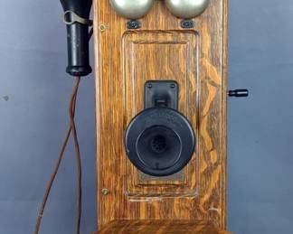 Monarch Wall Crank Telephone, 25" x 8" 