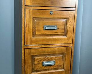 Four Drawer Filing Cabinet, 55" x 19" x 21"