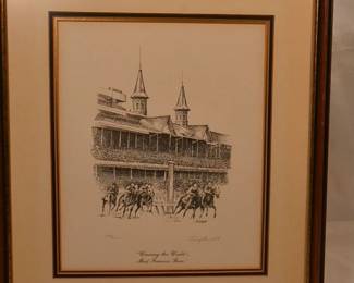 Tony DeNoel derby print