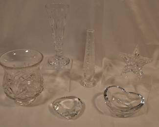 Crystal pieces incl Waterford, Rosenthal, Orrefors