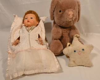 Vintage toys incl Gund, American Character Doll Company