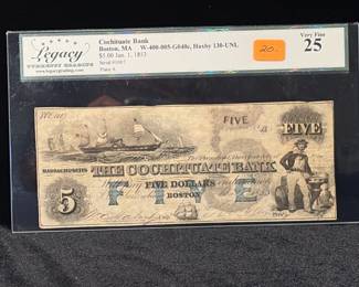 June Currency, Coin & Collectible Auction