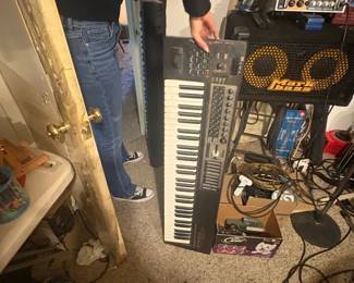  Keyboards — Multiple Available Two keyboards available from the musician's studio. One full-size 61-key keyboard with control panel (brand/model TBD — see photos). One additional 61-key keyboard with knobs and pitch/mod controls. Both sold as-is — buyer to test. 