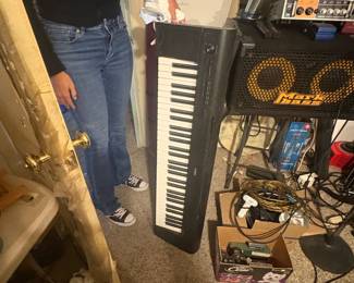  Keyboards — Multiple Available Two keyboards available from the musician's studio. One full-size 61-key keyboard with control panel (brand/model TBD — see photos). One additional 61-key keyboard with knobs and pitch/mod controls. Both sold as-is — buyer to test. 