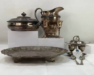 Sterling Silver Goblets and Silver-Plate Items