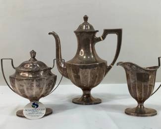 Three-Piece Silver Tea Service