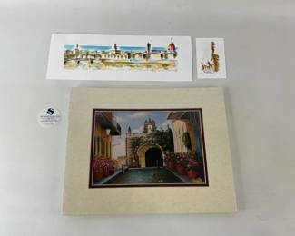 Matte Signed Print & Watercolor Paintings