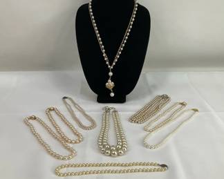 Collection of Pearl Necklaces