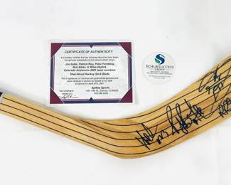 Autographed Avalanche Hockey Blade