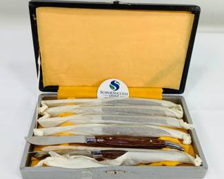 Vintage Japanese Boxed Steak Knife Set