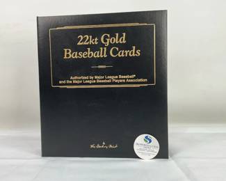 22K Gold Baseball Cards by The Danbury Mint
