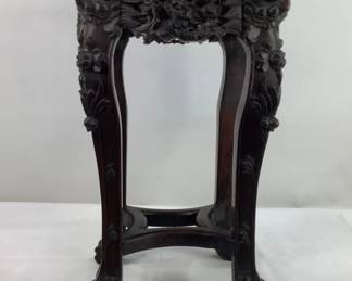 Oriental Carved Side Table