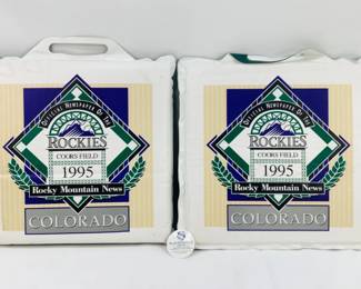 Vintage 1995 Rockies Seat Cushion