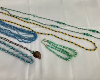 Collection of Beaded Vintage Necklaces