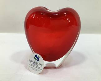 Salviati Murano "Cuore" Heart Shape Vase