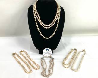 Assortment of Pearl Necklaces