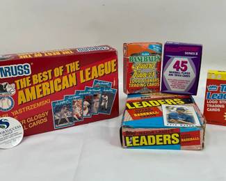 Fleer Logo Stickers & Trading Cards, Topps and Donruss Baseball Cards