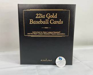 22K Gold Baseball Cards by The Danbury Mint