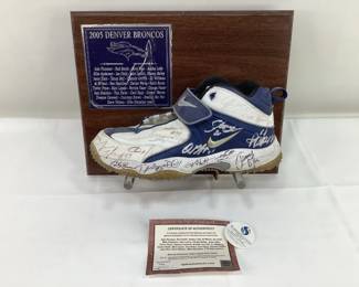 Denver Broncos Autographed Game-Worn Nike Cleat