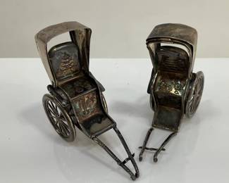 Vintage Sterling Salt and Pepper Shakers