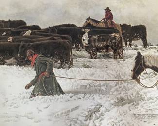 "The Drift on Skull Creek Pass" by James Bama