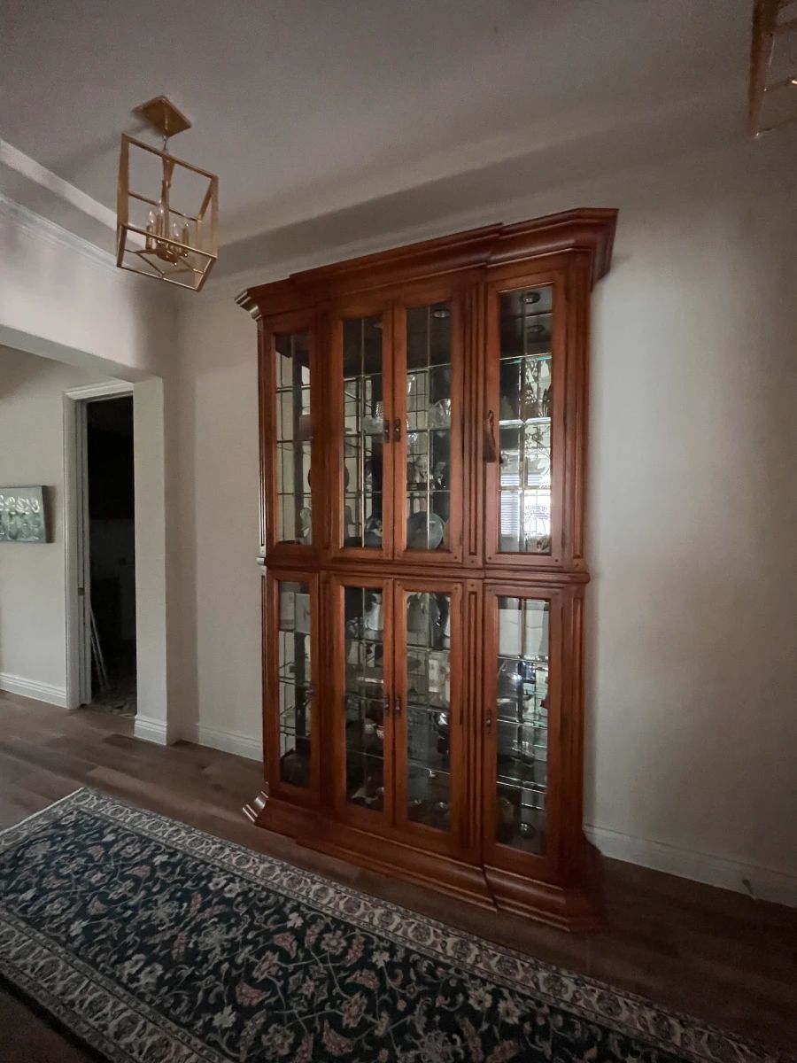 China Hutch that can be separated into 2 pieces of furniture
