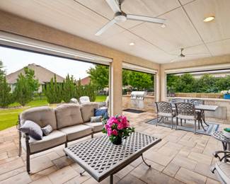Outdoor Sofa and coffee table