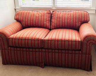 Red Striped Sofa