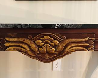 Console Table w/ Black Marble