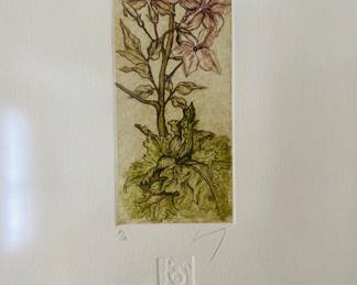 Signed Watercolor Picture