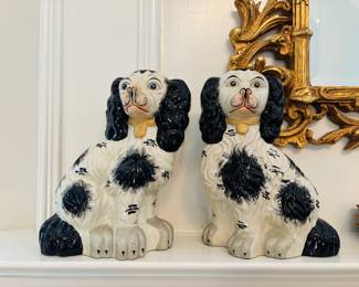 Pair of Staffordshire Style Dogs