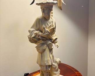 Pair of Ceramic Chinoiserie Style Lamps