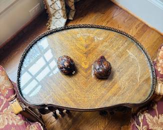 French Style Inlaid Nesting Tables