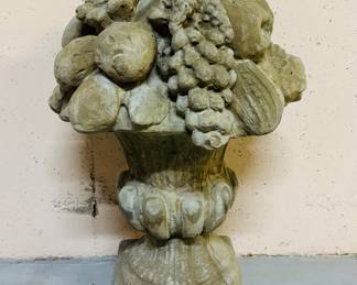 Concrete Urn w/ Plants