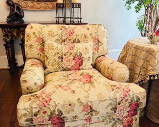 Floral Skirted Chair 