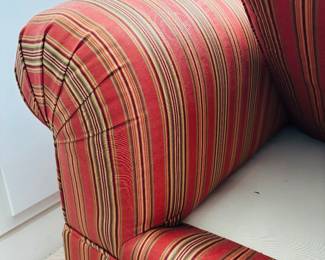 Red Striped Sofa