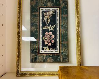 Framed Chinese Fabric