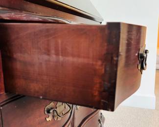 Dark Wood Secretary Desk