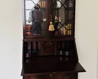 Dark Wood Secretary Desk