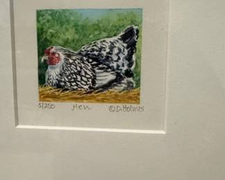 Deborah Holmes Watercolor Print Barred Plymouth Rock Hen second image