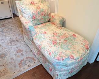 Floral Chaise Lounge
